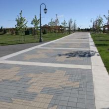 tiled outdoor park path