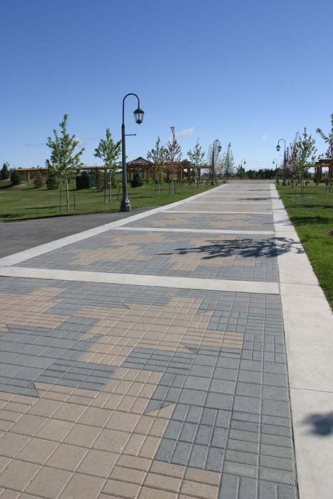 tiled outdoor park path