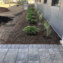 landscaping and stone tiling on commercial site