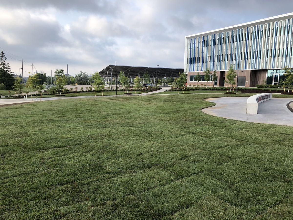 new sod at Research & Technology Park in Waterloo