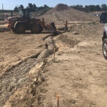 grading on a construction site