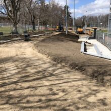 Breithaupt Park Baseball Diamond path grading