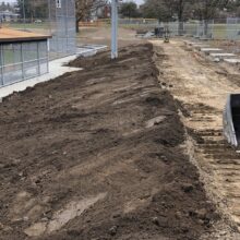 Breithaupt Park Baseball Diamond levelling dirt